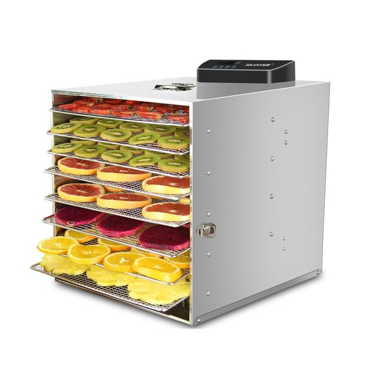 8/12-layers Food Dehydrator Commercial Home Dual-use Food Dryer Stainless  Steel Fruit Vegetable Drying Machine 220V/50HZ 1000W
