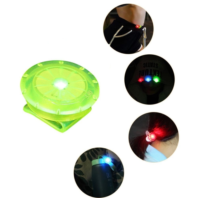 10 PCS Schuhclip Licht LED Mini Clip Licht Outdoor Nachtlauf Warnlicht (grün )