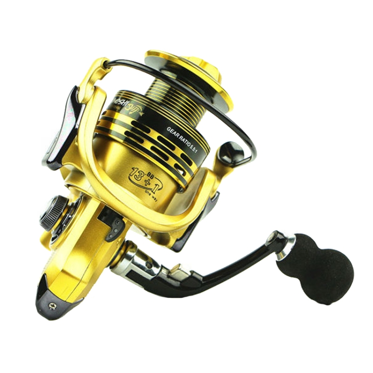 YUMOSHI KS7000 Carrete de pesca giratorio Metal Rocker Metal Cup Reel