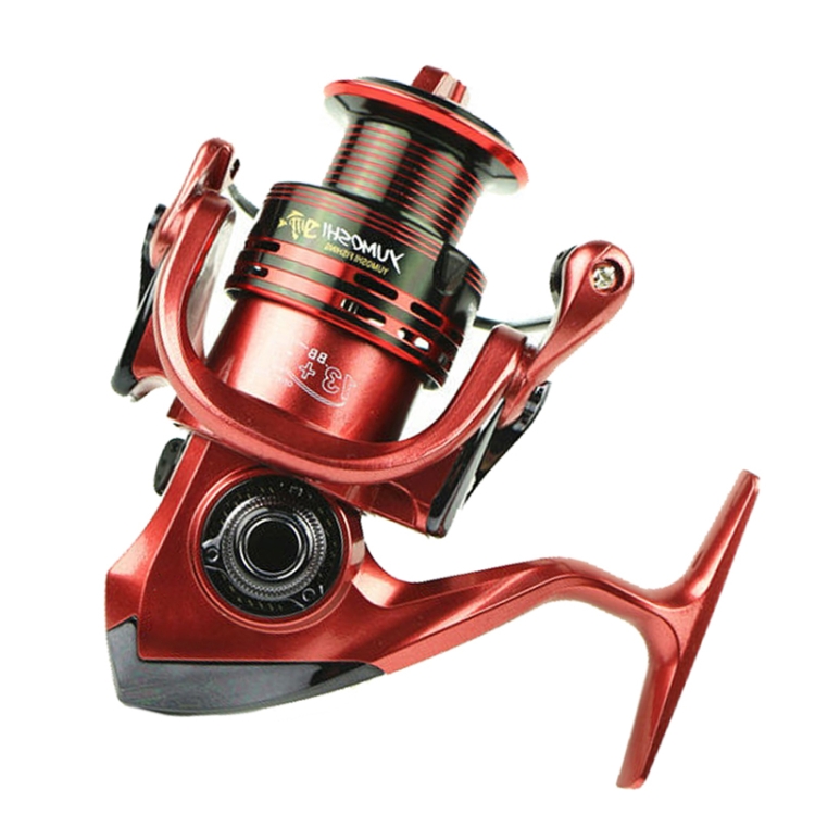 YUMOSHI XF7000 Full Metal Swing Arm Metal Head Fishing Reel(Red)