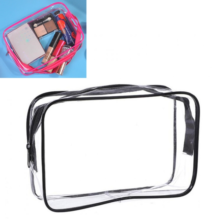 Spend the Night Bag (PVC) - Transparent Waterproof Cosmetic Bag, PVC Clear  Makeup Organizing Bags With Zipper Perfect for Bathroom, Travel