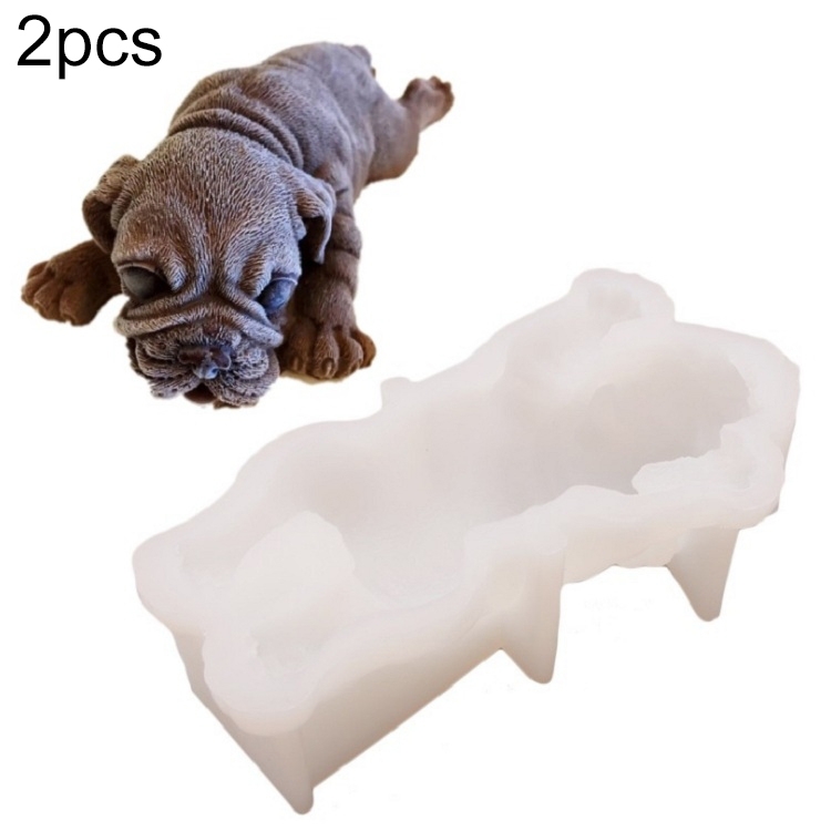 French Bulldog Dog Head Silicone Mold for Chocolate, Ice Cube