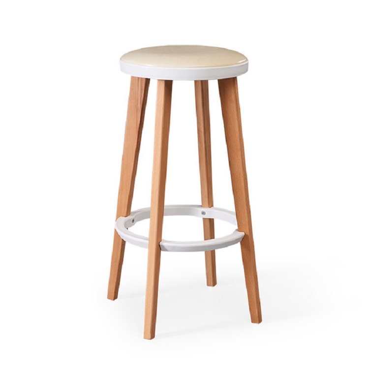 white circle stool