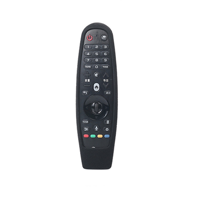 Convient à l'étui de protection pour télécommande LG Smart TV AN-MR600  AN-MR650a Etui en silicone pour télécommande dynamique (noir)