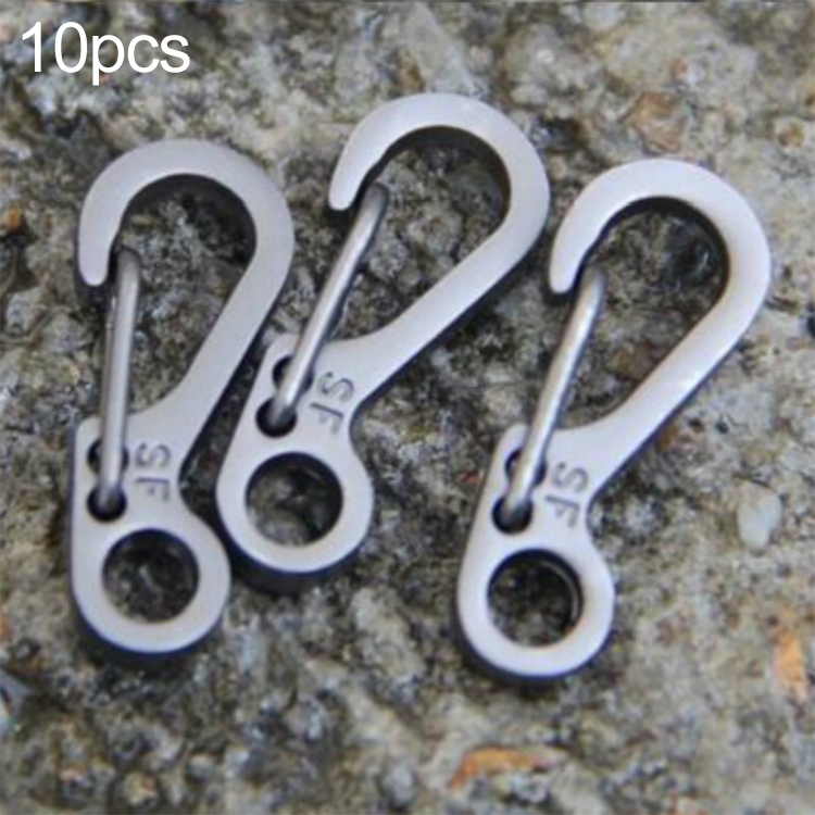 10 assorted colors Tiny small Steel Pearl Screw Locking Carabiner Keychains  Clasp Safety Hook Keychain keyring EDC FOB gear DIY