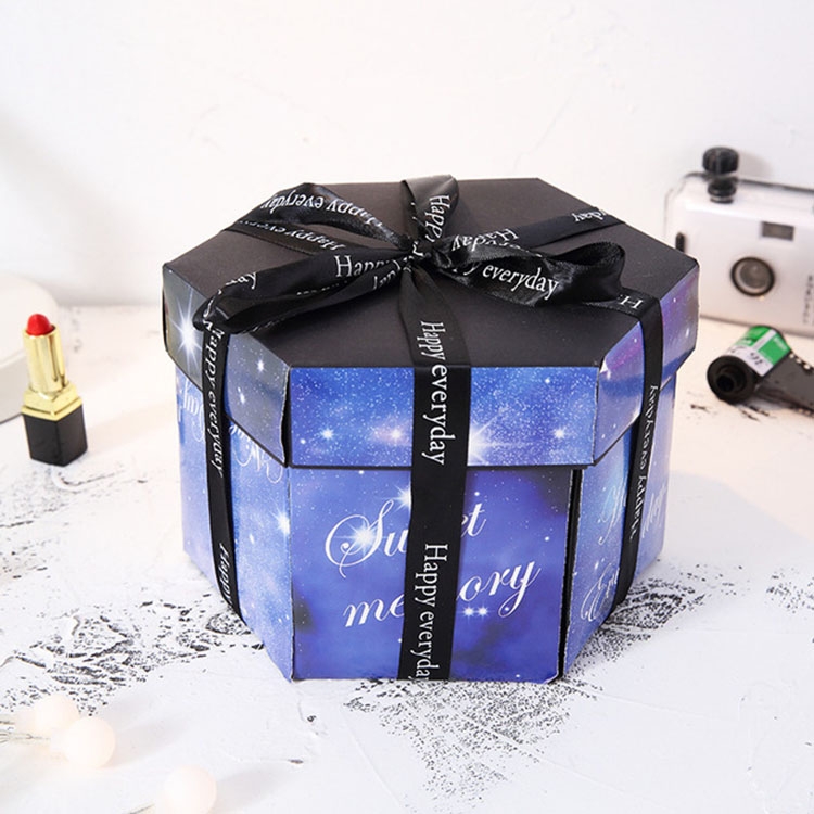 Surprise Explosion Gift Box, Hexagon 5 Layer 6 Sided Innovative