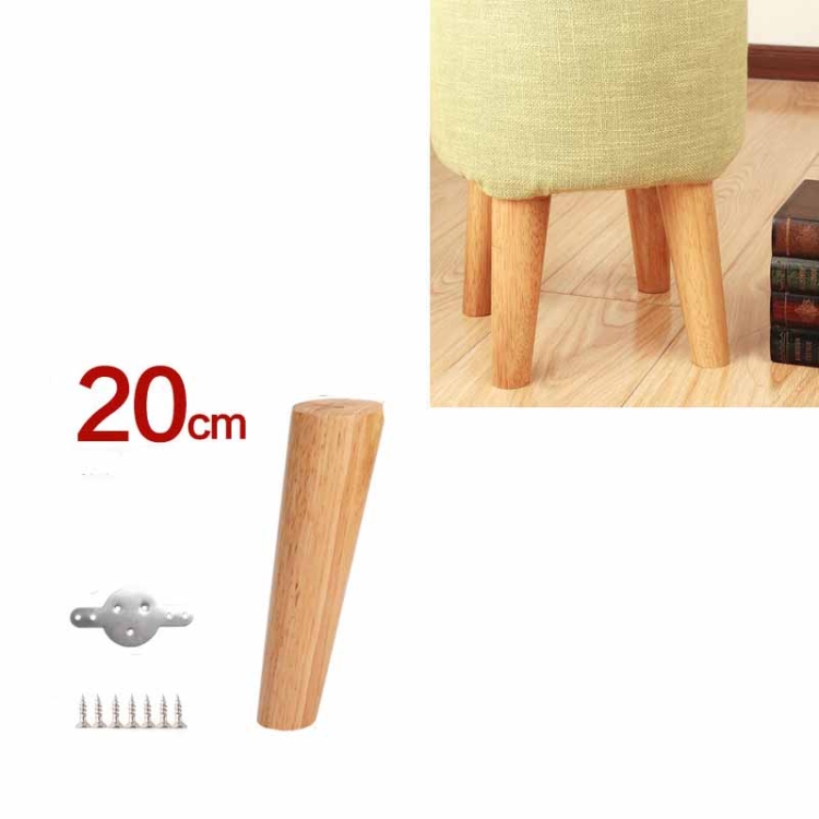Piedino per divano in legno massello Piedino per tavolo Armadietto per  mobili Sedia per rialzo, dimensioni: 20 cm, stile: inclinazione (colore  legno)