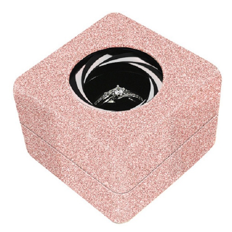 silver rose ring box