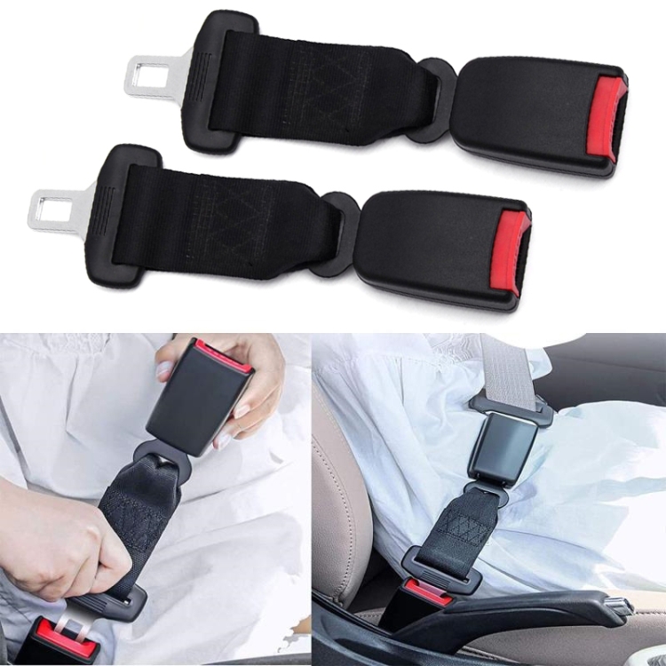 2 PCS Child And Pregnant Woman Car Seat Belt Extender, Length:29cm(Black)
