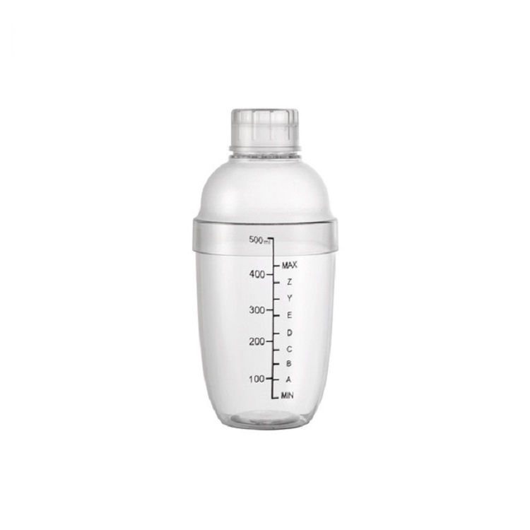 Kitchen 350ml/530ml/700ml/1000ml Plastic Cocktail Shaker Wine