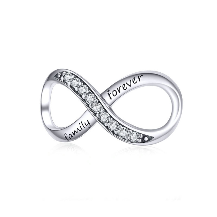 Personalized Birthstone Infinity Mother's Family Ring
