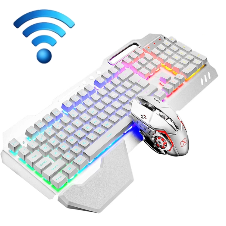 Ensemble clavier et souris sans fil rechargeables Accessoires pour  ordinateur de bureau de jeu
