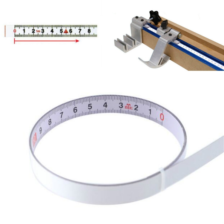 Steel Ruler With Adhesive Scale Miter Saw Adhesive Tape Metric Steel Ruler  Portable Tape Measure