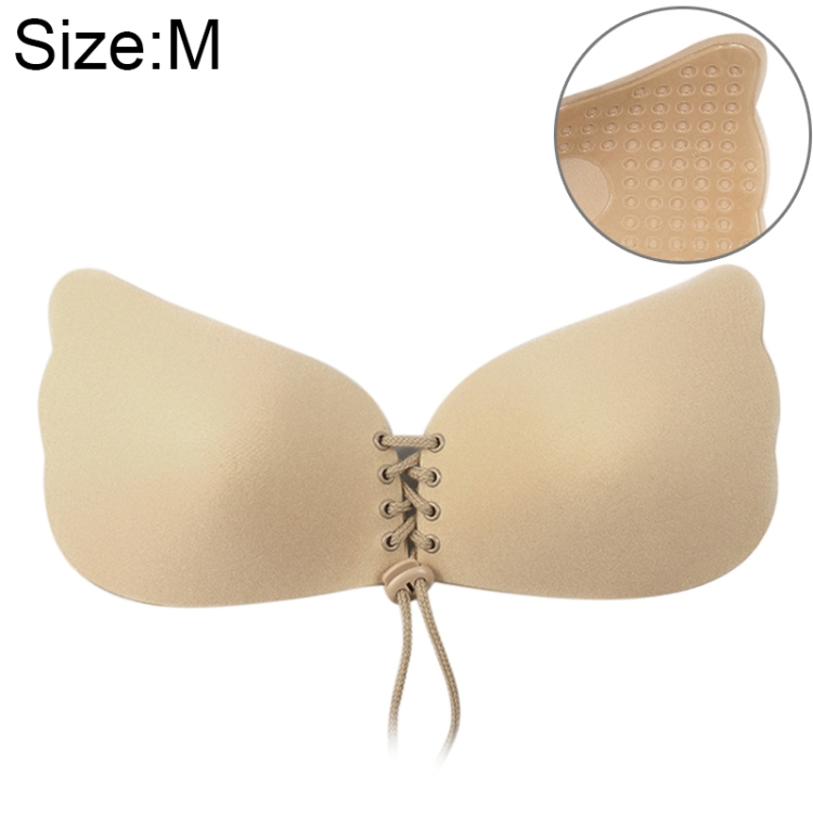 Women Butterflies Shape Invisible Lift Sticky Bra Breathable Strapless Front  Button Bra 