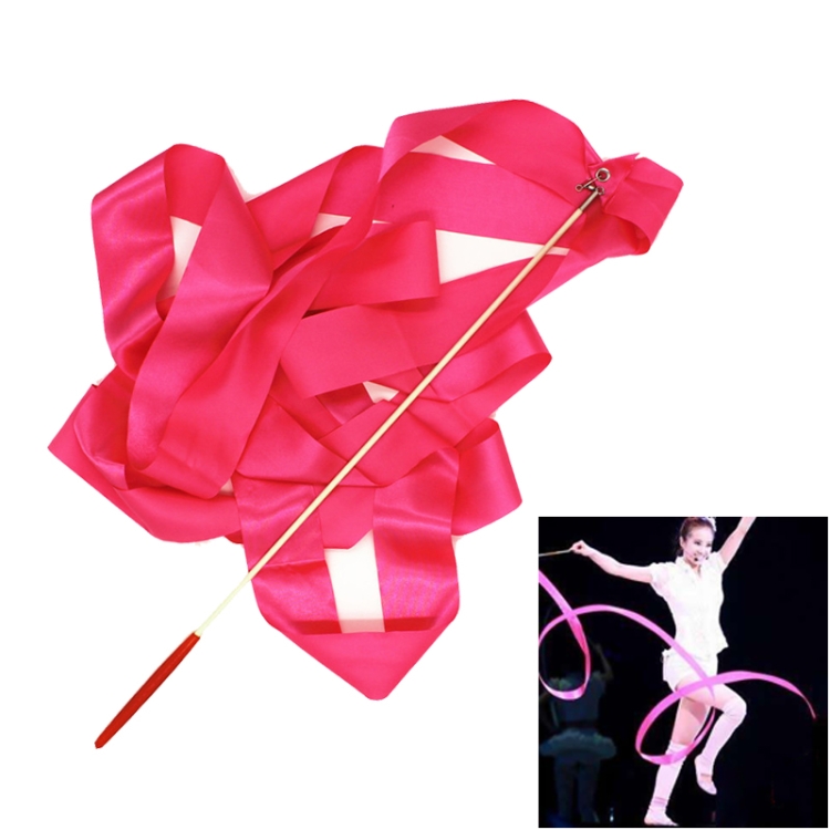 5 pièces 4 m accessoires de danse de ruban de gymnastique de couleur  artistique jouets pour