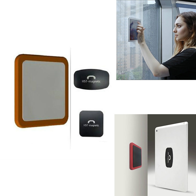 Wandmontierte iPad magnetische Adsorption Universal-Aufkleber-Handy-Wandhalterung  (orange a)