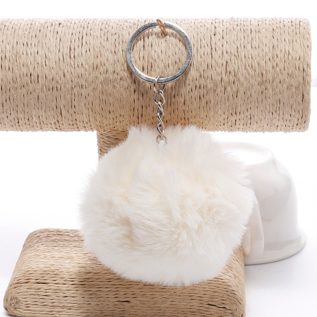 Pom Pom Key-chain Artificial Hanging, Fur Ball Keychain