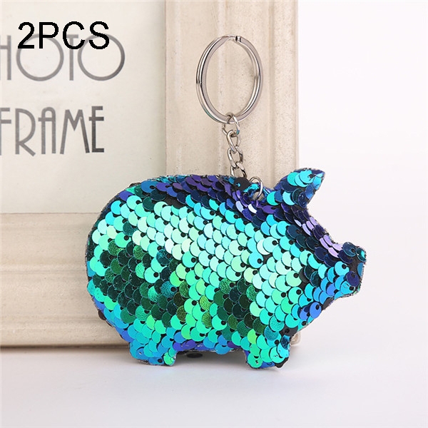 Pig Pompom Ball Keychains for Women Purse Bag Pendant Car Key Ring