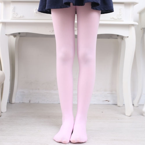 Spring Summer Autumn Solid Color Pantyhose Ballet Dance Tights for Kids,  Size:XL (Pink)