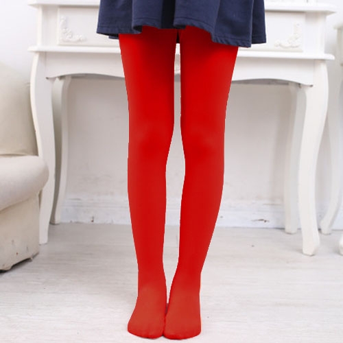 3pairs Girls Kids Velvet Solid Color Stockings Leggings Tights