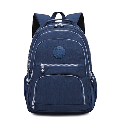 Mochila de mochilas escolares para adolescentes para adolescentes femeninas  de la computadora portátil Bagpack bolsa de viaje, Tamaño: 31x14x42cm  (T0989 Azul oscuro)