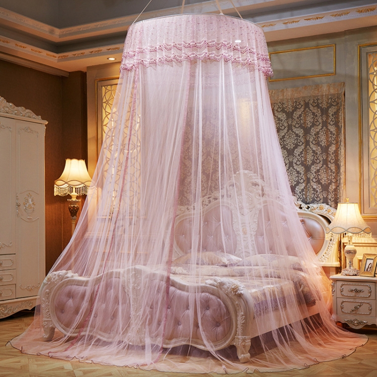 Zanzariera A Cupola Per Letto - Rete Rotonda Sospesa Per Camera, Giardino E Campeggio - Foto 13