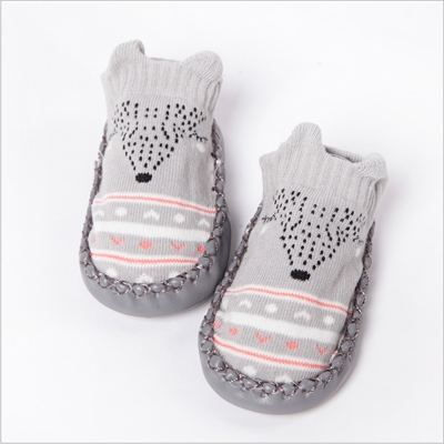 Infant Newborn Baby Girls Cute Anti-slip Socks Soft Slipper Sole Shoes Prewalker 