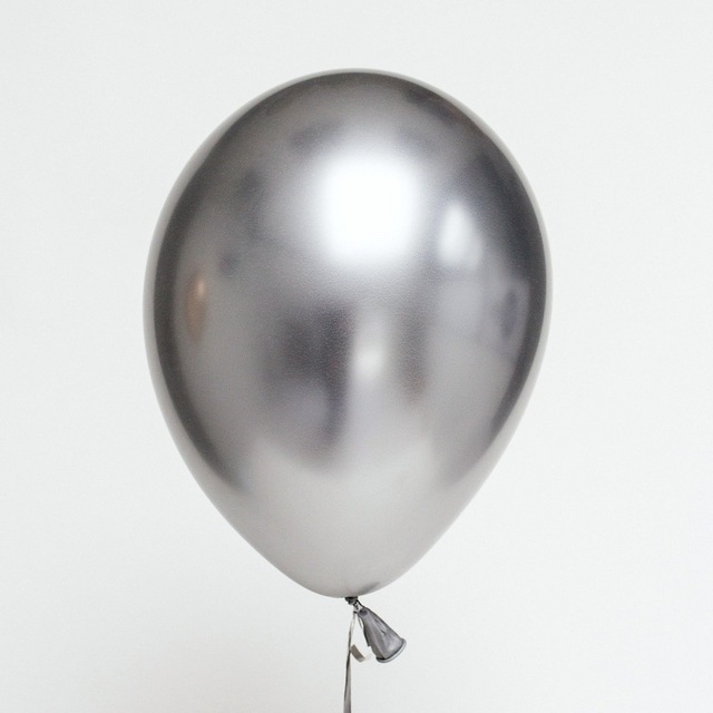 50 pcs 12 pouces brillantes perles de ballons en latex en métal métallique  métallique gonflable gonflable