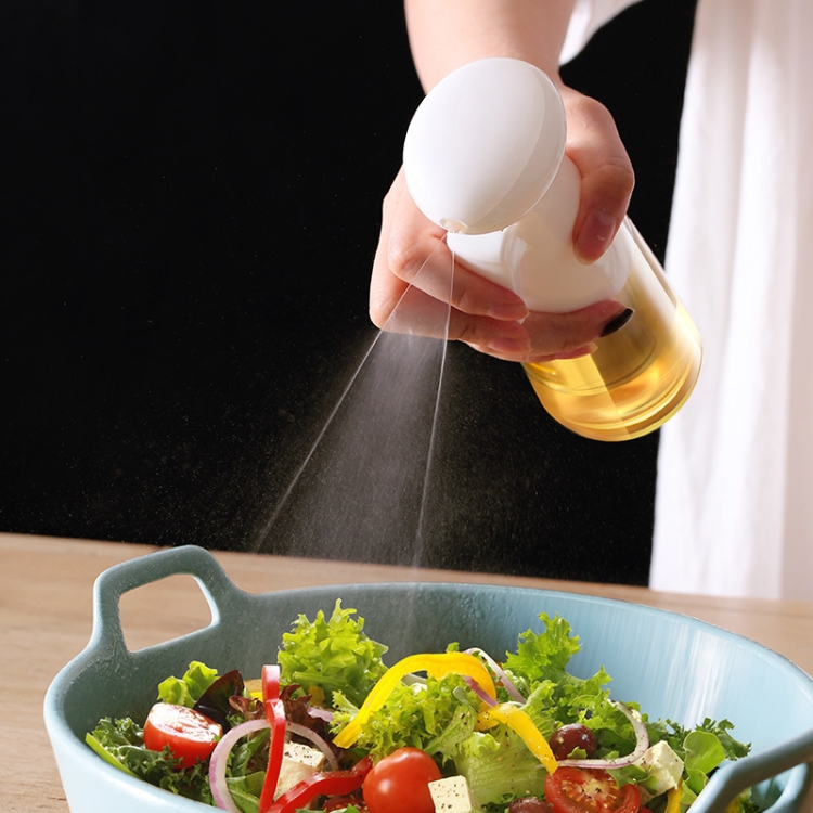 Edible Oil Spray Bottle Barbecue Leakproof Oil Sprayer Bottle( White)