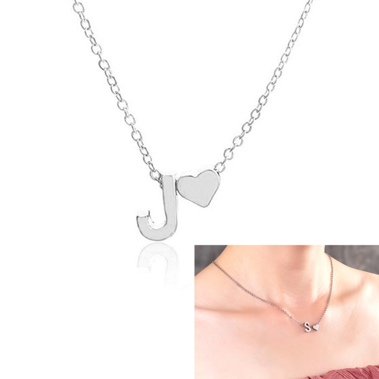 Heart Initial Necklace | Sequin