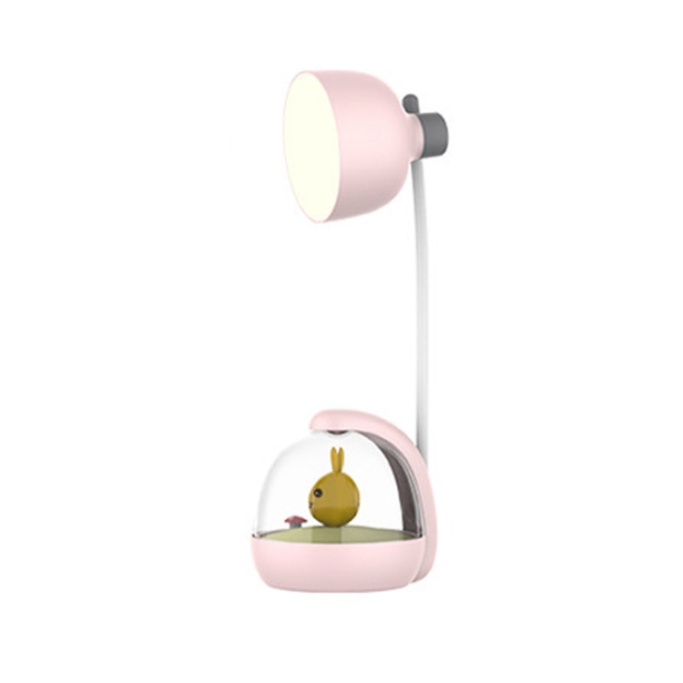duif Omgekeerd Belegering LED Cartoon Tafellamp Slaapzaal Nachtkastje Oogbescherming USB Kinderen  Lezen Nachtlampje (Roze)