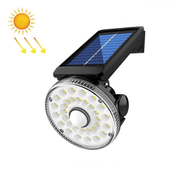 1pc Luz Solar Pared Impermeable Aire Libre Cámara Vigilancia