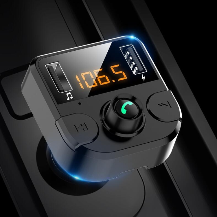 BT36B Coche Bluetooth Reproductor de música MP3 Transmisor FM para coche  Teléfono manos libres (negro estándar)