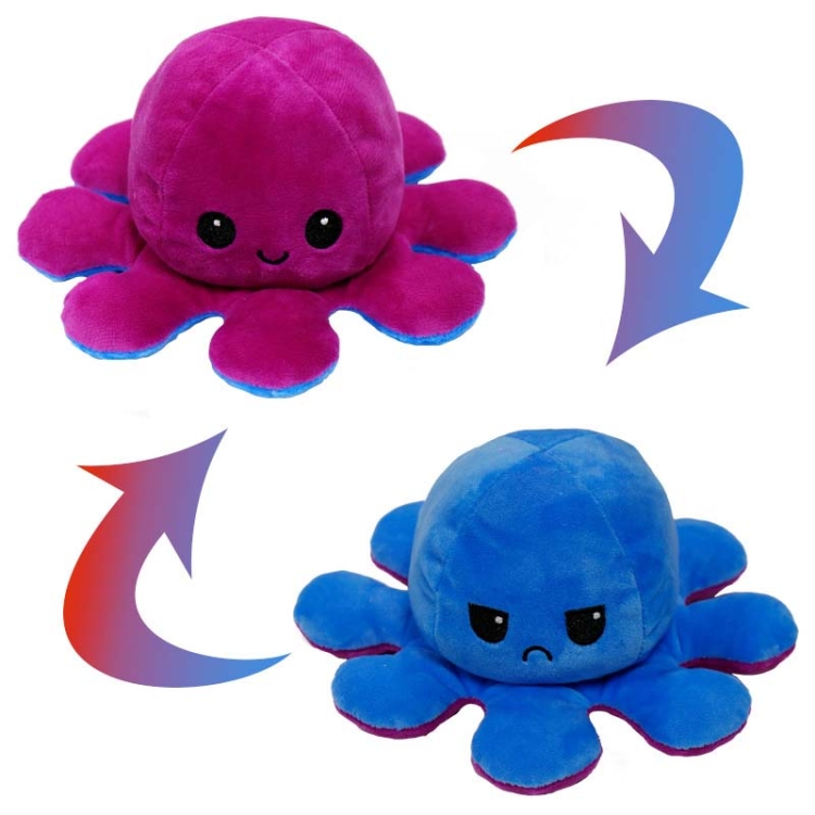 blue and purple octopus toy