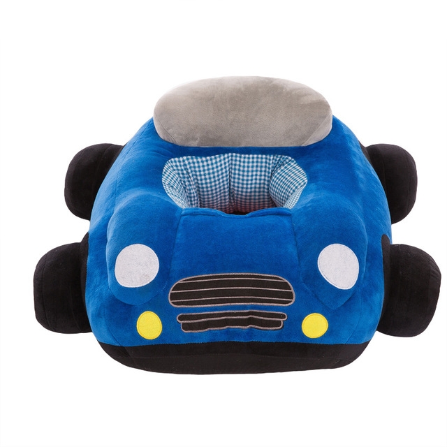 Baby Seats Sofa Cartoon Chair Toys Car Sofa(Blue)