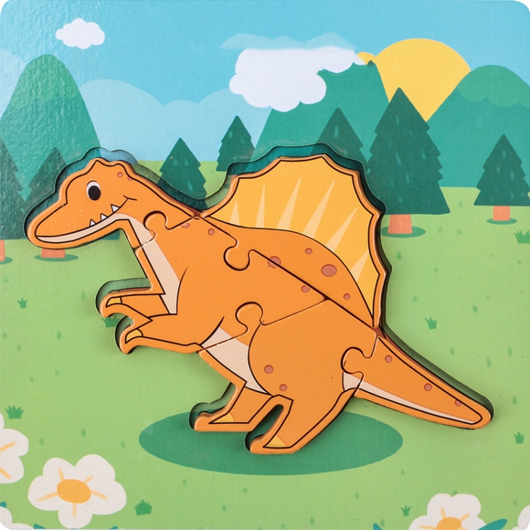 Jogo De Trem De Números De Dinossauro De Madeira Para Crianç