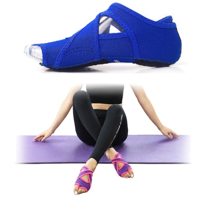 Women Yoga Non-slip Pilates Barre Soft Wrap Open-toed Dance Training Shoes