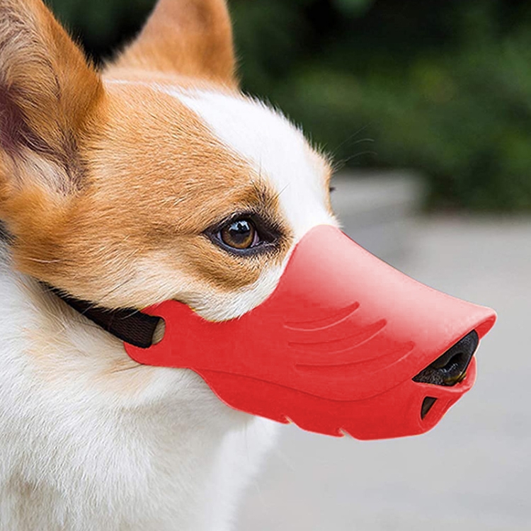 Dog muzzle outlet red