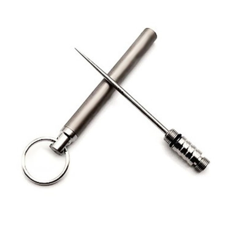 Titanium Alloy Integrated Toothpick Holder Portable NonDisposable