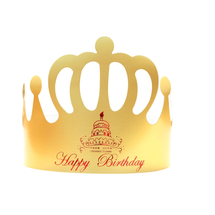 50 pezzi corona compleanno cappello bambini adulto festa di compleanno  cartone animato decorazione cappello di carta (