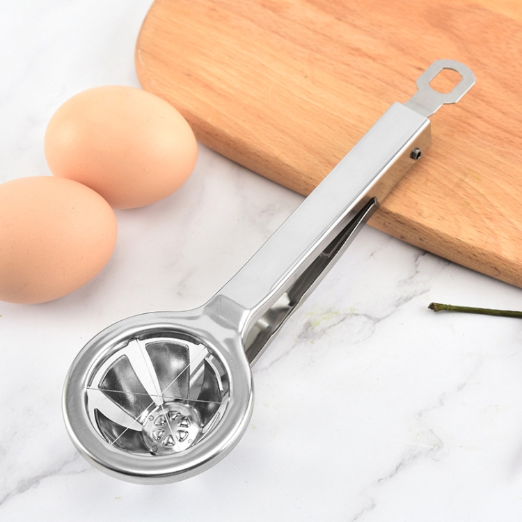 Christmas Stainless Steel Egg Cutter Hexagonal Cutting Cooked Egg