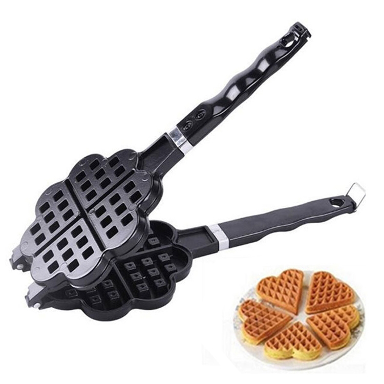 2 PCS Non-stick Metal Waffle Maker Mould