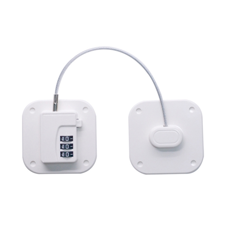 2 PCS Multi-fonction Enfant Safety Lock Home Baby Protecteur Mot de passe  Verrou (FQ1 Blanc)