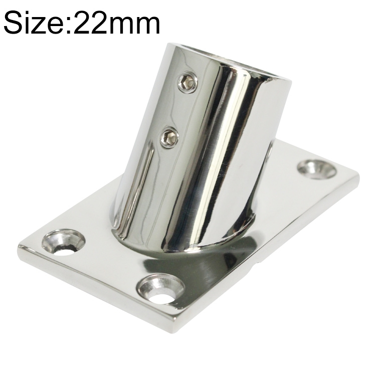 Thicken 316 Stainless Steel 60Degree Square Tube Base Marine Boat