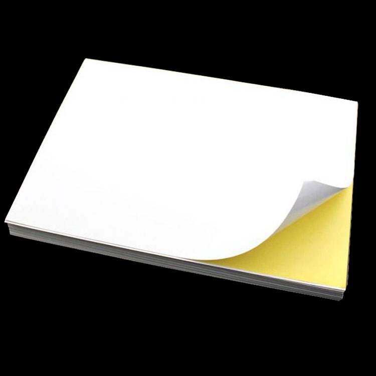 A4 blank white coated glossy self-adhesive label sticker A4 label paper for  laser printer