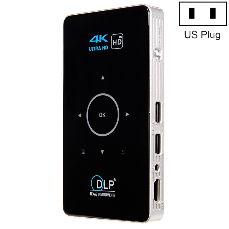 C6 1G + 8G Android System DLP inteligente DLP HD mini proyector