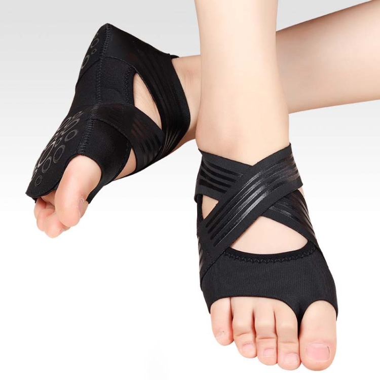 1 Pair Yoga Shoes Socks Non-slip Fitness Dance shoes for women non Pilates  Indoor Yoga Sock Five Toe Backless Ballet Ladies Accessories 