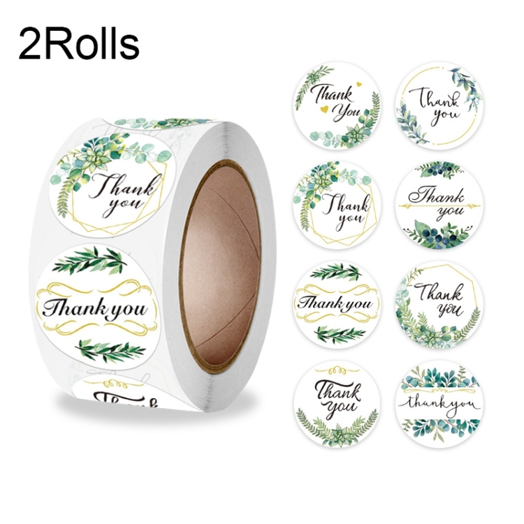 10 rotoli grazie Adesivo floreale Decorazione regalo da sposa Etichetta,  Dimensioni: 2.5 cm / 1 pollice (A