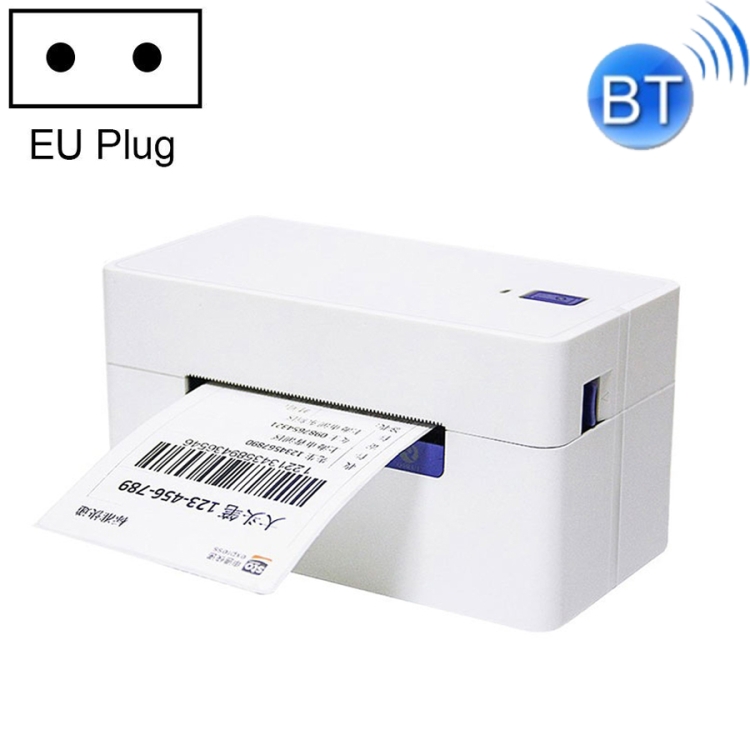 Impresora de etiquetas autoadhesivas térmicas QIRUI de 104 mm para pedidos  rápidos, estilo: QR-488BT (enchufe de la UE)