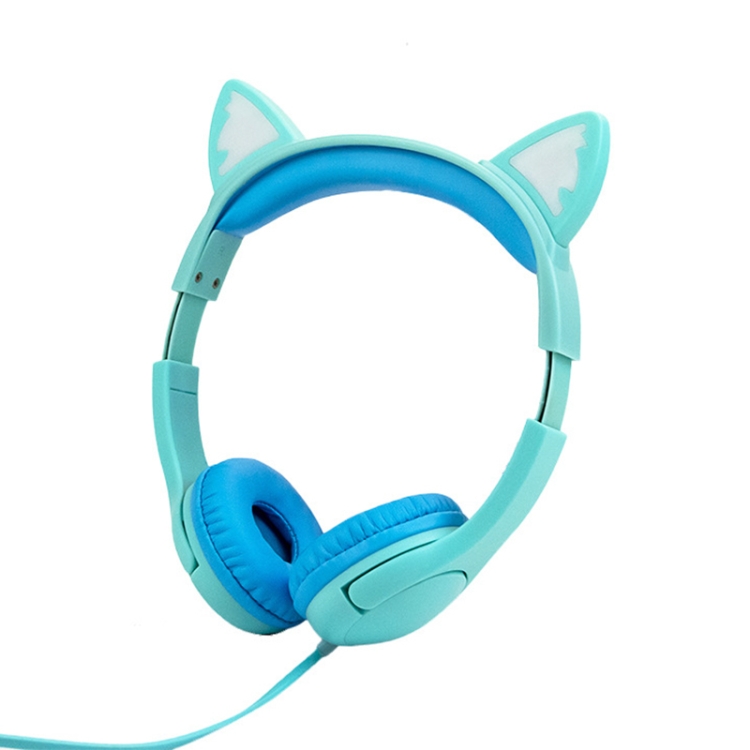 LX-K06 3.5mm Enfants câblés Apprendre Casque d'oreille chat lumineux,  longueur de câble: 1